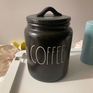 New Rae Dunn COFFEE black canister